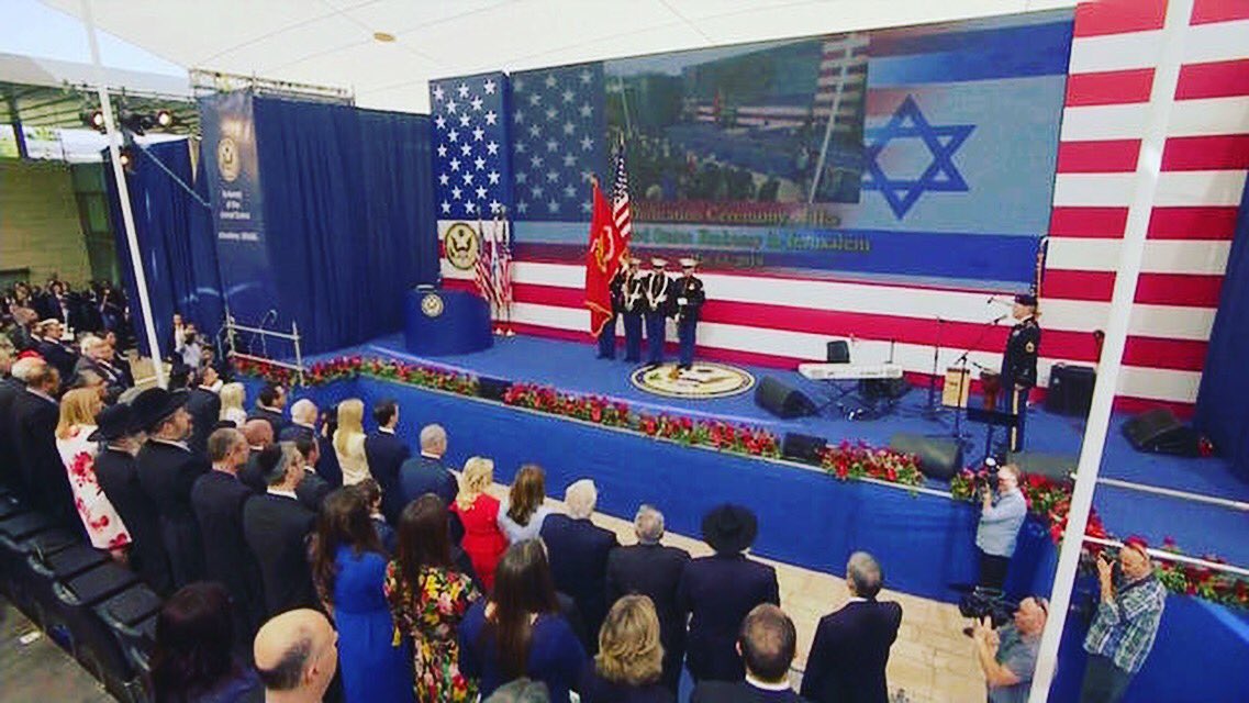 RockChurchVB's tweet photo. Dedication of the US Embassy in Jerusalem! #Israel #JerusalemEmbassy  #USEmbassyJerusalem https://t.co/Z5c2Wta2df