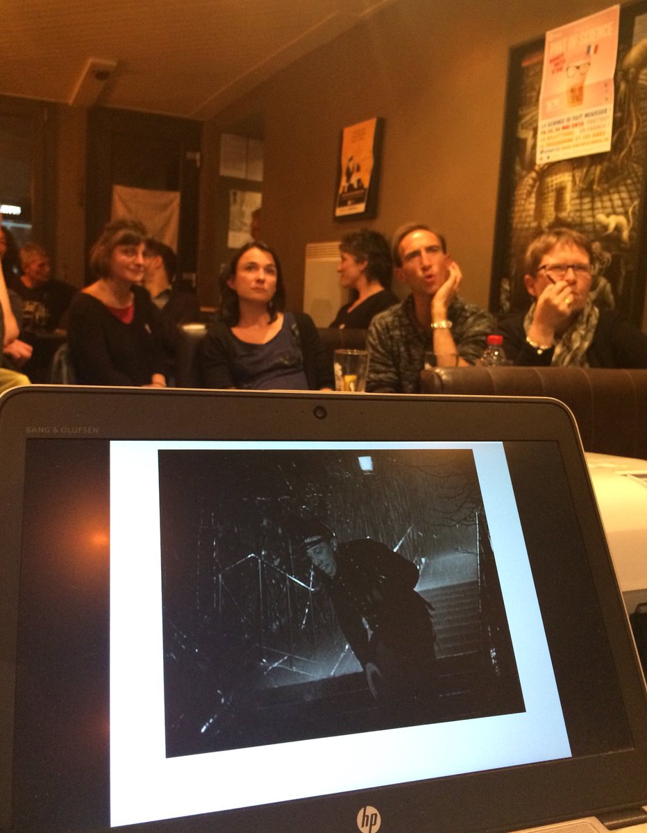 CathFlaud's tweet photo. Le territoire lorrain au cinéma #lesBobinesdel’est : les participants de #pint18 en plein quizz. Où a été filmé cette scène ? @CultureSci https://t.co/eed1S6qPOC