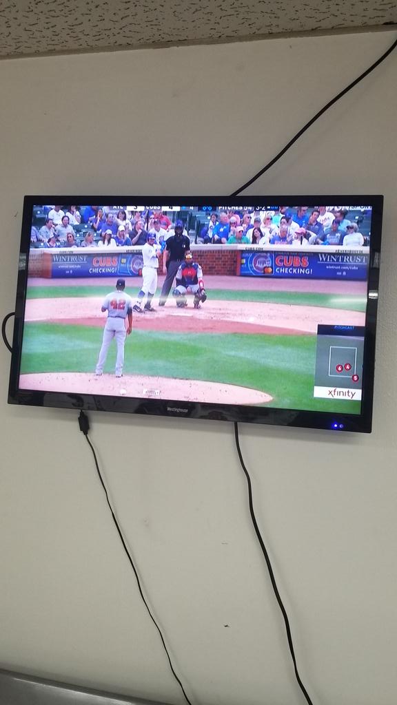 FergsGarage's tweet photo. Taking a break to check out today's @Cubs game against the first place Atlanta Braves. Let's go boys! https://t.co/xLQjKOwpaU