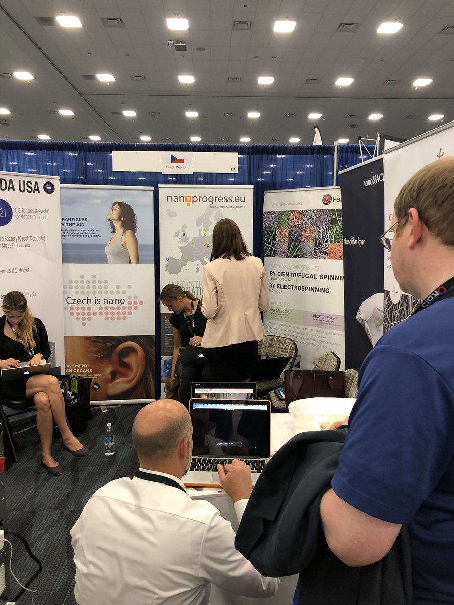 ceskojenano's tweet photo. Veletrh #TechConnect2018 v USA právě začal. Jsme tu #czechisnano ✌️🇨🇿🇺🇸 https://t.co/vIEbGFnf8b