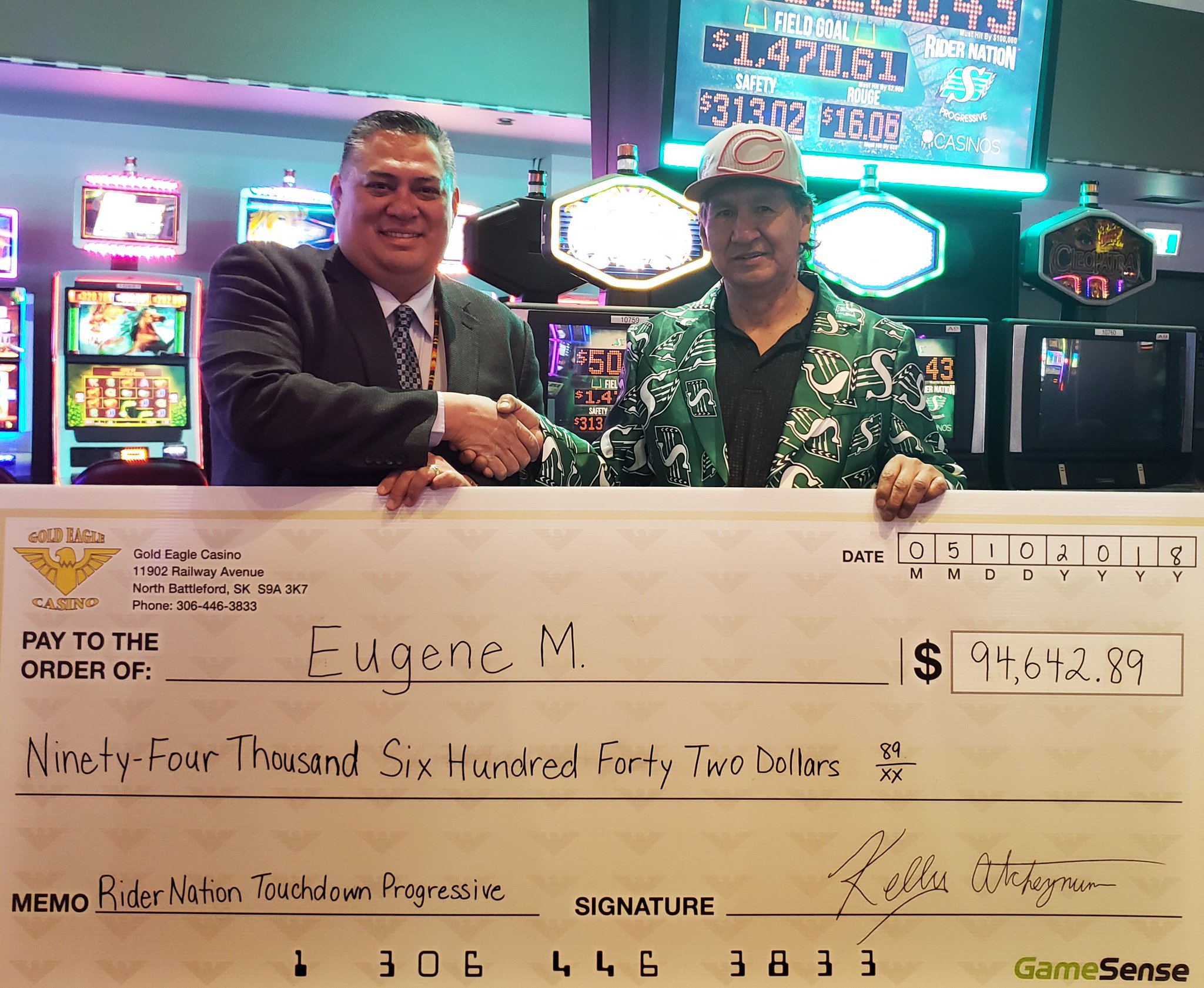 Gold Eagle Casino On Twitter Eugene M From Cochin Is