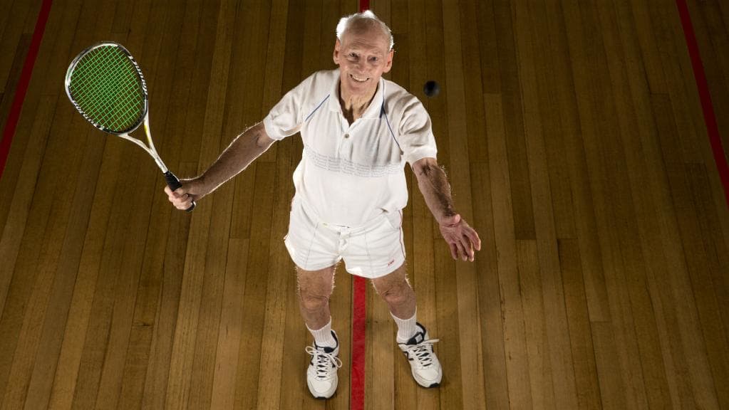 Max is just one example of the magnificent longevity that a sport like #Squash can give you! 

Check out his inspiring story here: 
ow.ly/35Nh30jZKZk
#SquashForLife #FitForLife #SquashSport