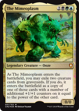 Card_Kingdom's tweet photo. Magic's latest Commander Anthology is almost here! Preorder a copy and battle with Atraxa, Daretti, Kalemne, and The Mimeoplasm. https://t.co/wmSbNCcpJs #MTG #MTGCMA2 https://t.co/omr5M7tpQm