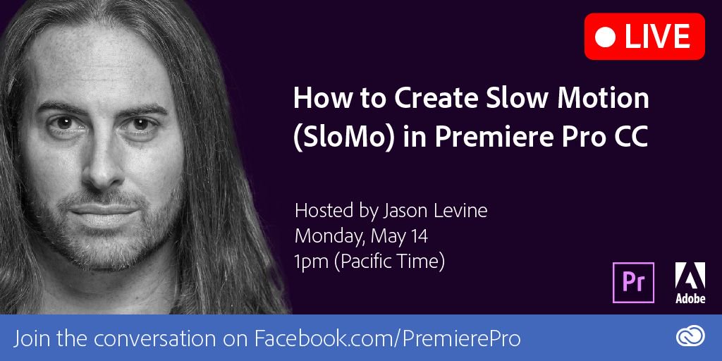 Beatlejase's tweet photo. Join me LIVE now at https://t.co/Lp6ti9jut2 How to Create Slow Motion (#slomo) in @AdobePremiere #slowmotion #timeremapping #HFR #fps #opticalflow https://t.co/KMNYSuzPAG