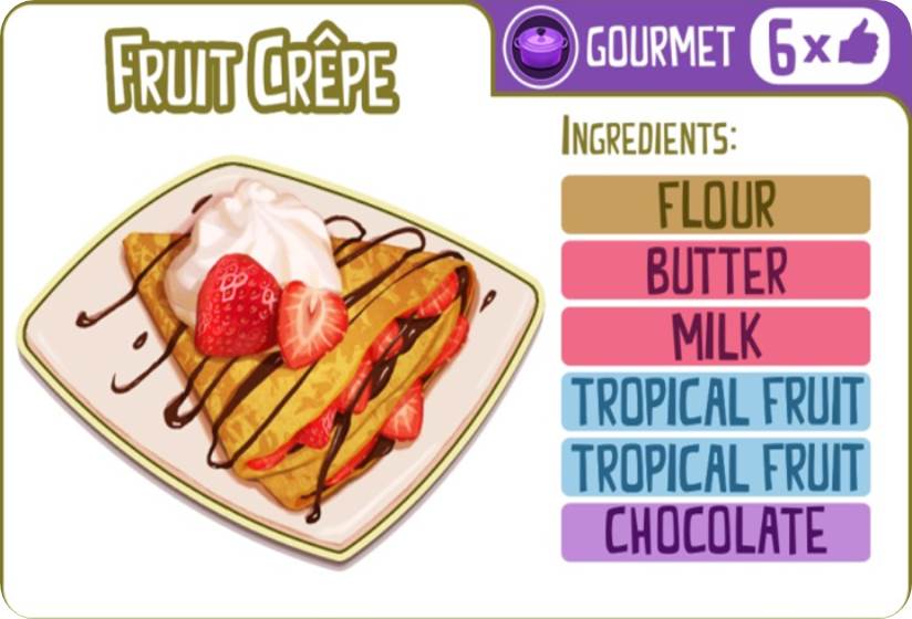 GapCloserGames's tweet image. What's your Favorite Dessert Recipe?  Why not try a Fruit Crepe tonight?  #RivalRestaurants #EasyChef #Gourmet