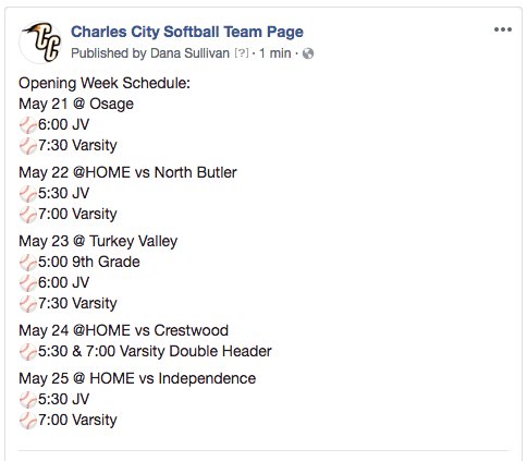Charles City Comet Softball (@cccometsoftball) on Twitter photo 