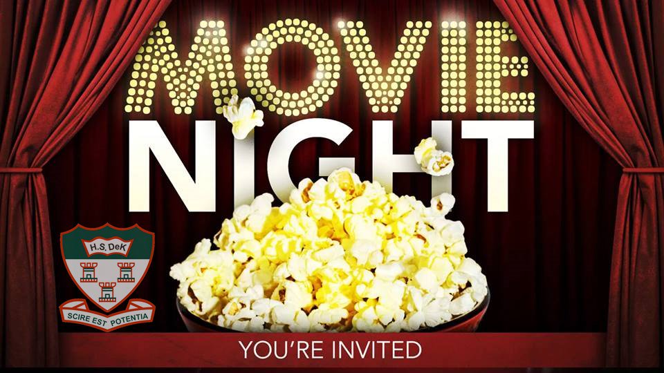 Come and join De Kuilen's Movie Night on Friday, 18 May 2018 (R50) - Tuck Shop available!!