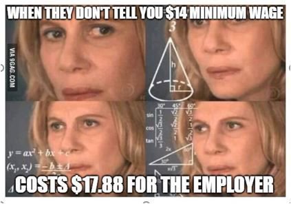 WorkingCdns's tweet photo. Let's think about the Job Terminator carefully - Ontario's #Bill148 and the minimum wage impact on business owners. #TheMathDoesntAddUp #MinimumWage https://t.co/oKc0NuS7m2