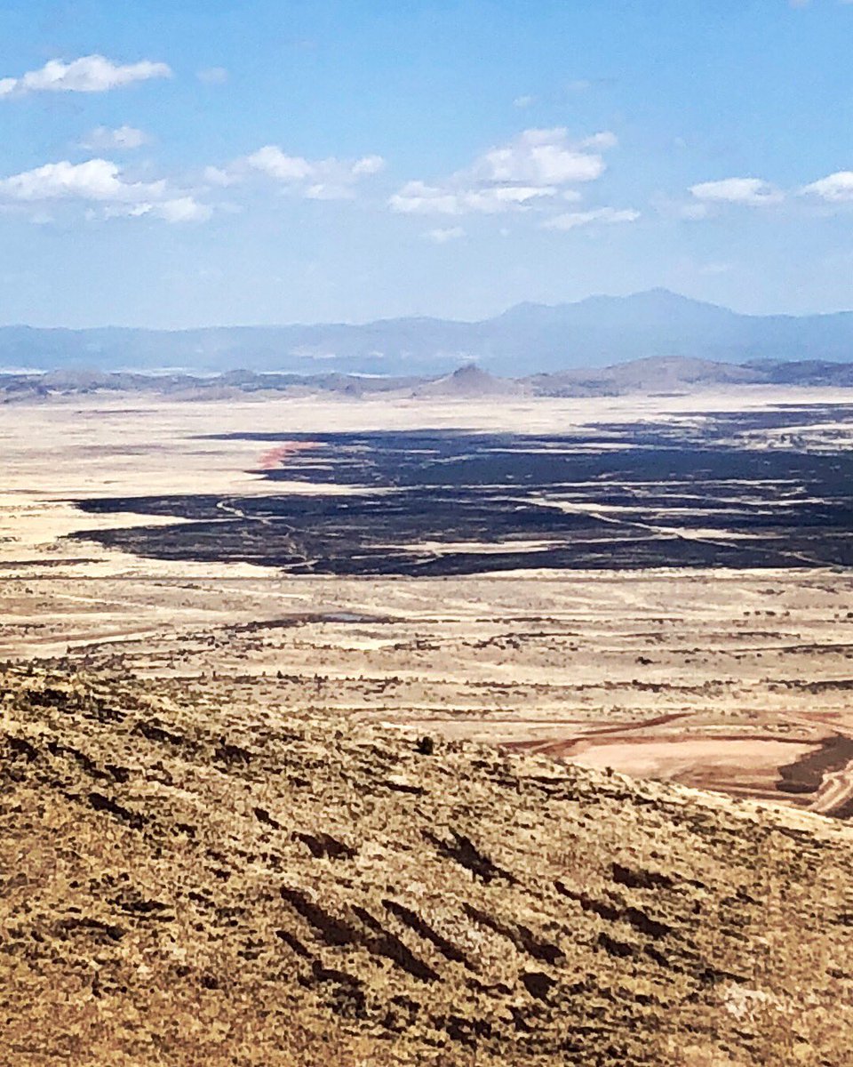 NearAndFarAZ's tweet photo. A view of the area burned last week in the #ViewpointFire in #PrescottValleyAZ - from #GlassfordHillSummit #GlassfordHillTrail #hiking #HikeAZ https://t.co/ecr4p8mStN