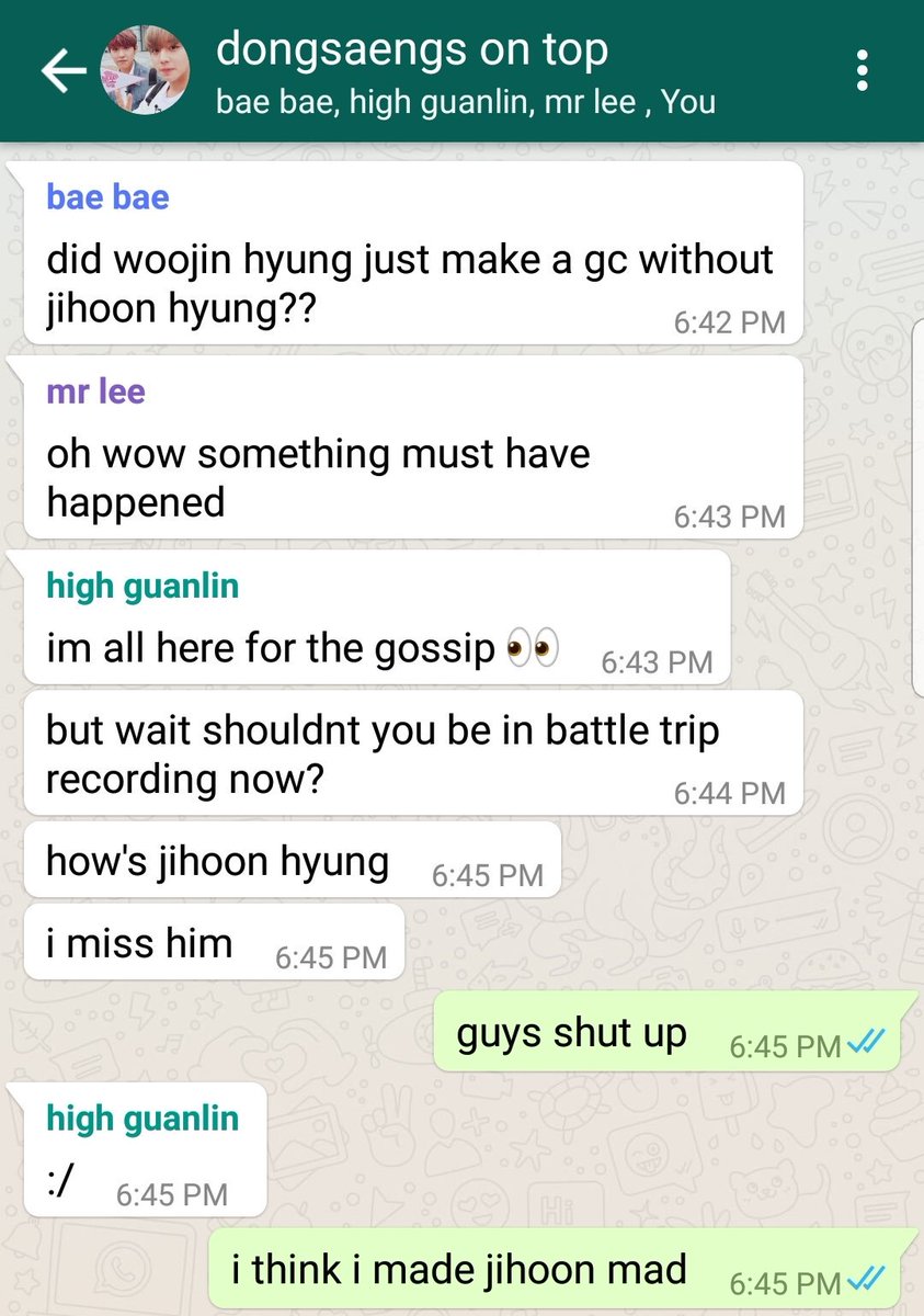 Minnie Ji A Group Chat Without Jihoon