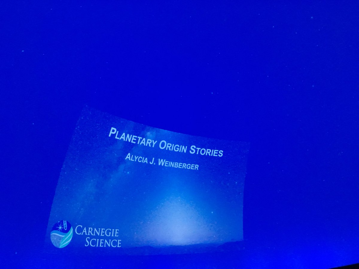 JennySc12's tweet photo. Best way to beat Monday blues, guaranteed!! Thank you Dr. Alycia Weinberger and Dr. @jfaherty for this awesome immersion into the science of disks, dust, and planets. @AMNH @ESAGaia @carnegiescience #frontierslecture #NightAtTheMuseum #haydenplanetarium https://t.co/jOp8UorOJQ