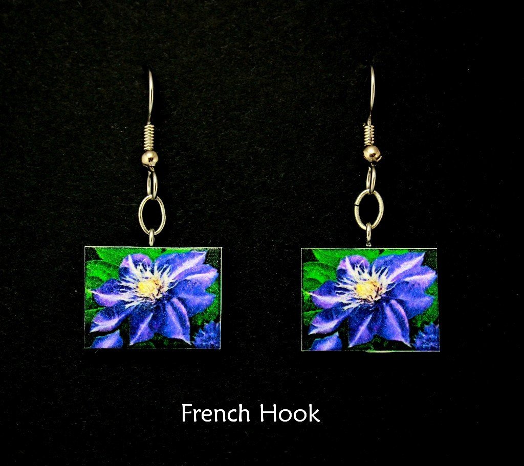 Miniature Painting Earrings, Pierced or Non Pierced and Dangle or Post etsy.me/2KmDX1Z #jewelry #earrings #miniatureartwork #miniaturepaintings #lilyjewelry #horsejewelry #butterflyjewelry #flowerjewelry #birdjewelry