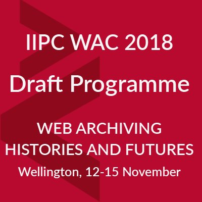 NetPreserve's tweet photo. Ready for #iipcWAC18 &amp; #iipcGA18 @NLNZ in Wellington? Here's our draft programme:  https://t.co/2rhkJ8aHsH

The Early Bird registration is now open: https://t.co/N4WcZM1vbV

#webarchiving @DigitalNZ @NLAPandora #digitalpreservation https://t.co/HJkFNgxP41