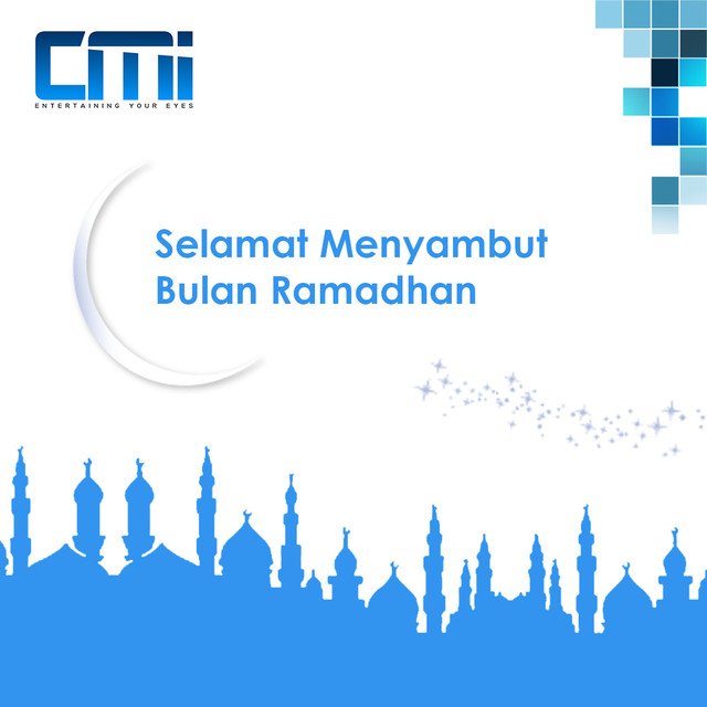 cmi_led's tweet photo. Manajemen CMI LED mengucapkan, Selamat Menyambut Bulan Ramadhan 1439 H. Semoga Ramadhan membawa berkah untuk umat. 
_ #marhabanyaramadhan
_ #cmiled #ledvideotron #digitalsignage https://t.co/X44Ge2g1Ph