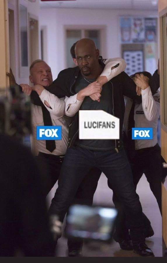 LishaB23's tweet photo. Lucifans don't hold back! We MUST #SaveLucifier! #PickUpLucifer someone! @TheCW?? @netflix?? https://t.co/GEAt1FZ0Fp
