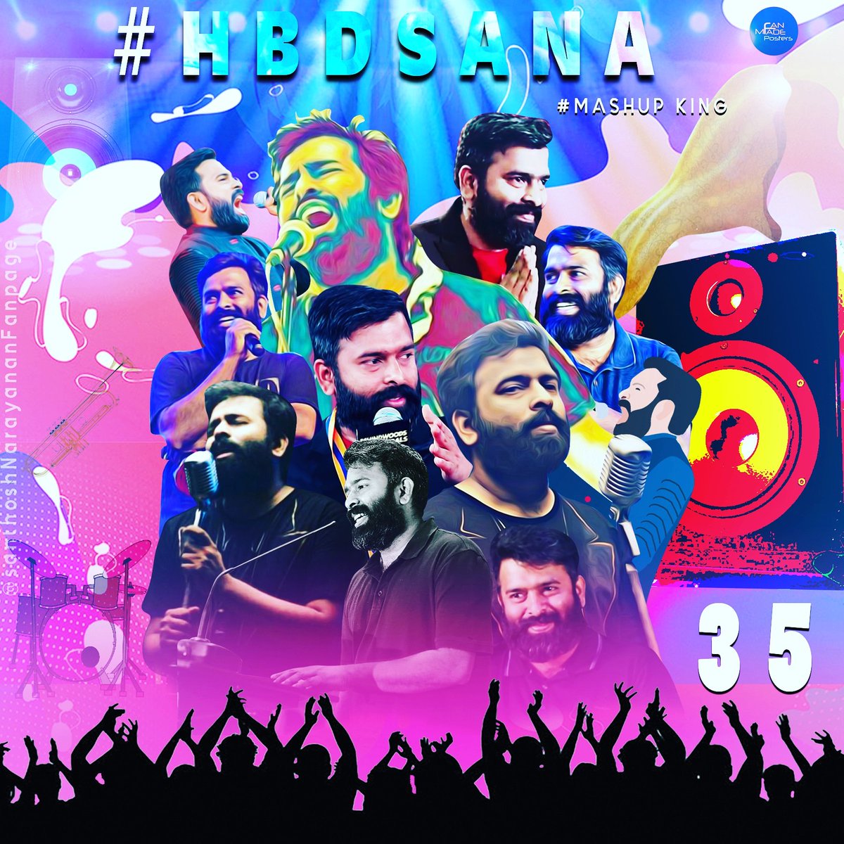 Fanmadeposter's tweet photo. designed for @Music_Santhosh  #HBDSANA #HBDSanthoshNarayanan #HBDKAALAmusicDirector #SanthoshNarayanan
@karthiksubbaraj @Arunrajakamaraj @cinemapayyan @Viveka_Lyrics @SSMusicTweet @beemji @RajiniSoldiers @RajiniFollowers @Rajnikanth_FC @SanthoshFans @SHIVAYESKAY @MemeologyOfcl https://t.co/8GtDWMJTQh