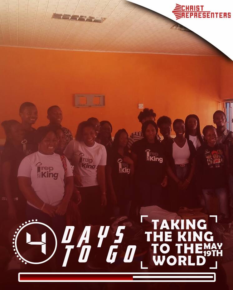 Christreps's tweet photo. Four days to go!!!
Interested in shirts for the outreach or want to join our big family?
Then, send us a message!.
We'll be glad to receive you and your orders!!!
#Christ #ChristRepresentatives #WordOfGod #OutreachInABit #quoteoftheday #GetInvolvedNG #Gospelxperience #May19 https://t.co/qVWPoho9hU