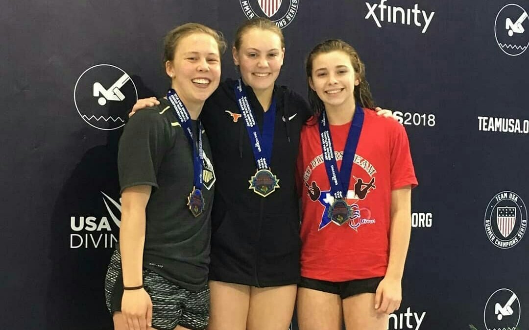 PurdueDivers's tweet photo. Congrats to @BretscherEmily on winning Bronze on 1-meter at USA Diving Senior Nationals.

Morgan Meixner placed 6th to give #Purdue 2 of the top 6 among a field of 35 in the prelim. #BoilerUp https://t.co/3j45ECoMif