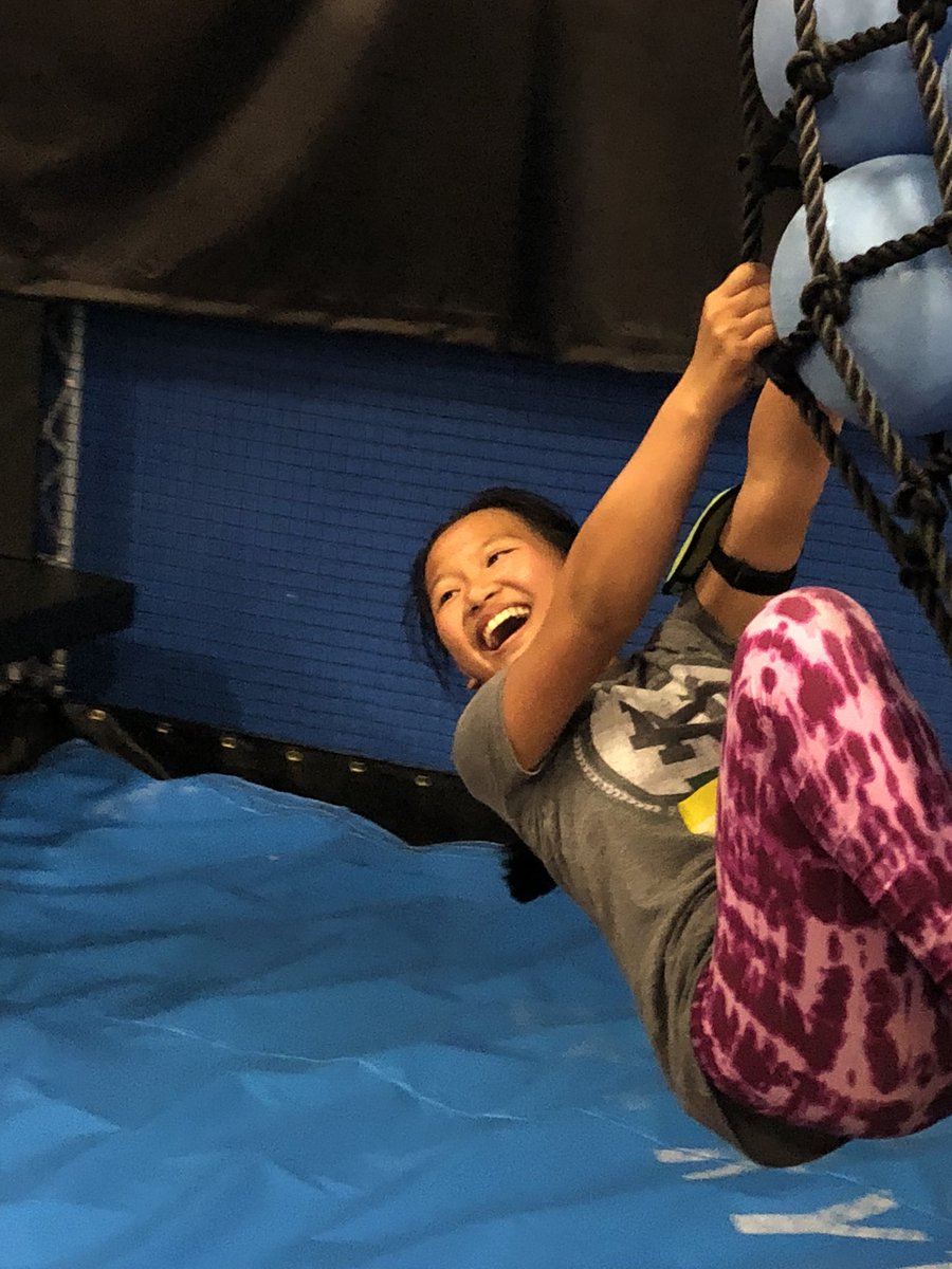 lwhiteford2's tweet photo. ENL night at Skyzone. Smiles and laughter all around. #ELL #ilovemystudents @SandCreekInt https://t.co/HJmEvWzQzN