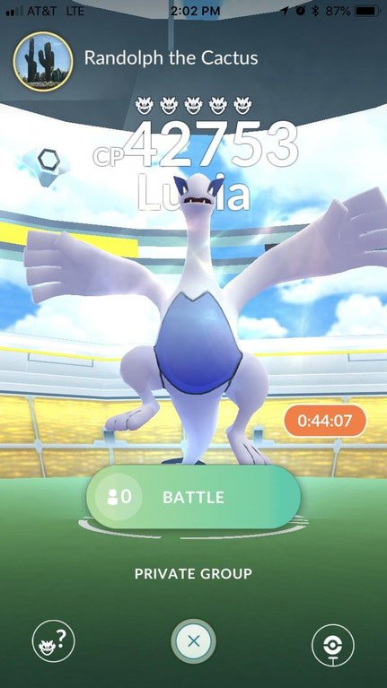 TheSilphRoad's tweet image. Lugia (and other past raid bosses) have been spotted atop Gyms! This is very likely to be an *unintentional* change, travelers. Need any of these anomalous Raid bosses? We recommend taking advantage of any active bosses you see ASAP! They may not be here much longer...