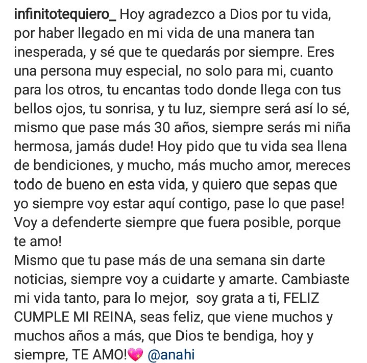 teamloversanahi's tweet photo. @Anahi Feliz cumple mi reina, esas palabras fue del fondo de mi corazón, GRACIAS! TE AMOOOO💖 https://t.co/c7NvlDK9mM