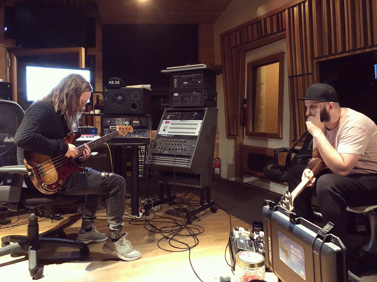 sidibe's tweet image. Finishing up that new new that I wrote with @nicostadi. Thank you @tallbassist for gracing the track with your talents. #continuecreating #complacentlove