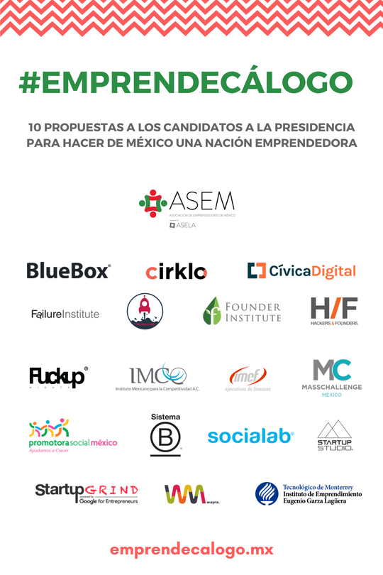 hackfundgdl's tweet photo. Instituciones pro emprendimiento convocamos a los candidatos a la presidencia a que se comprometan con el #Emprendecálogo. ¡Queremos que México sea una nación emprendedora! https://t.co/9TSorSbnOX
@lopezobrador_ @RicardoAnayaC @JoseAMeadeK @Mzavalagc @JaimeRdzNL https://t.co/3ywFQL2xCn
