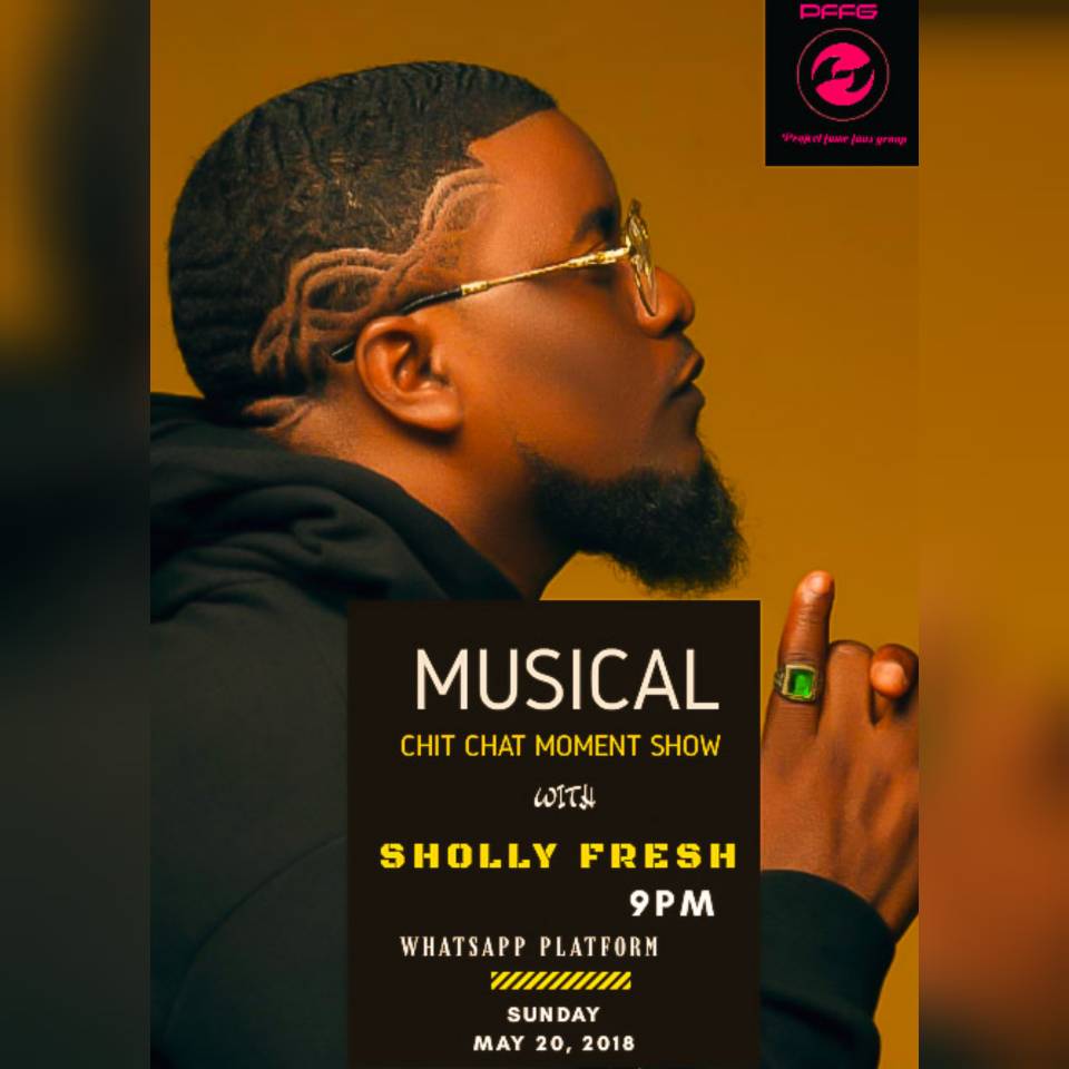 pffgofficial's tweet photo. Join us this Sunday as we host another talented and wonderful artist on our whatsapp platform.  Kindly Dm for add up @shollyfresh https://t.co/Wzay4XKOaL