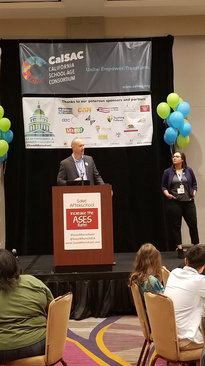 CalSAC's tweet photo. “We need to fight for wages for OST professionals.  Our young people deserve to have great role models.”  @immikesnell @CaTeachFellows https://t.co/5zNu729Ues