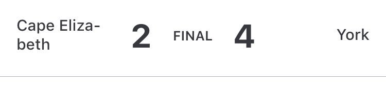 Cape loses to York. Next game is home vs Poland on Wednesday.