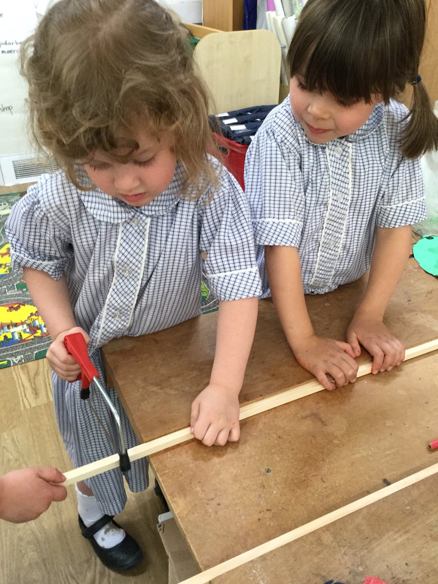 TranbyYear1's tweet photo. #DearFarm today we started to make our animal crates in the DT area. The children measured the wood before cutting it with the junior hacksaws. The children supported each other by holding the wood steady to prevent slippage. https://t.co/j9tmYhVslx