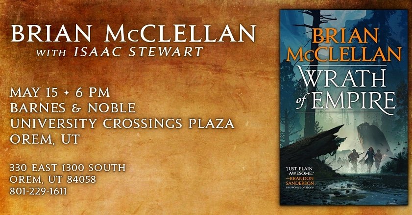 Brian Mcclellan S New Powder Mage Novel Is Out On Twitter Utah