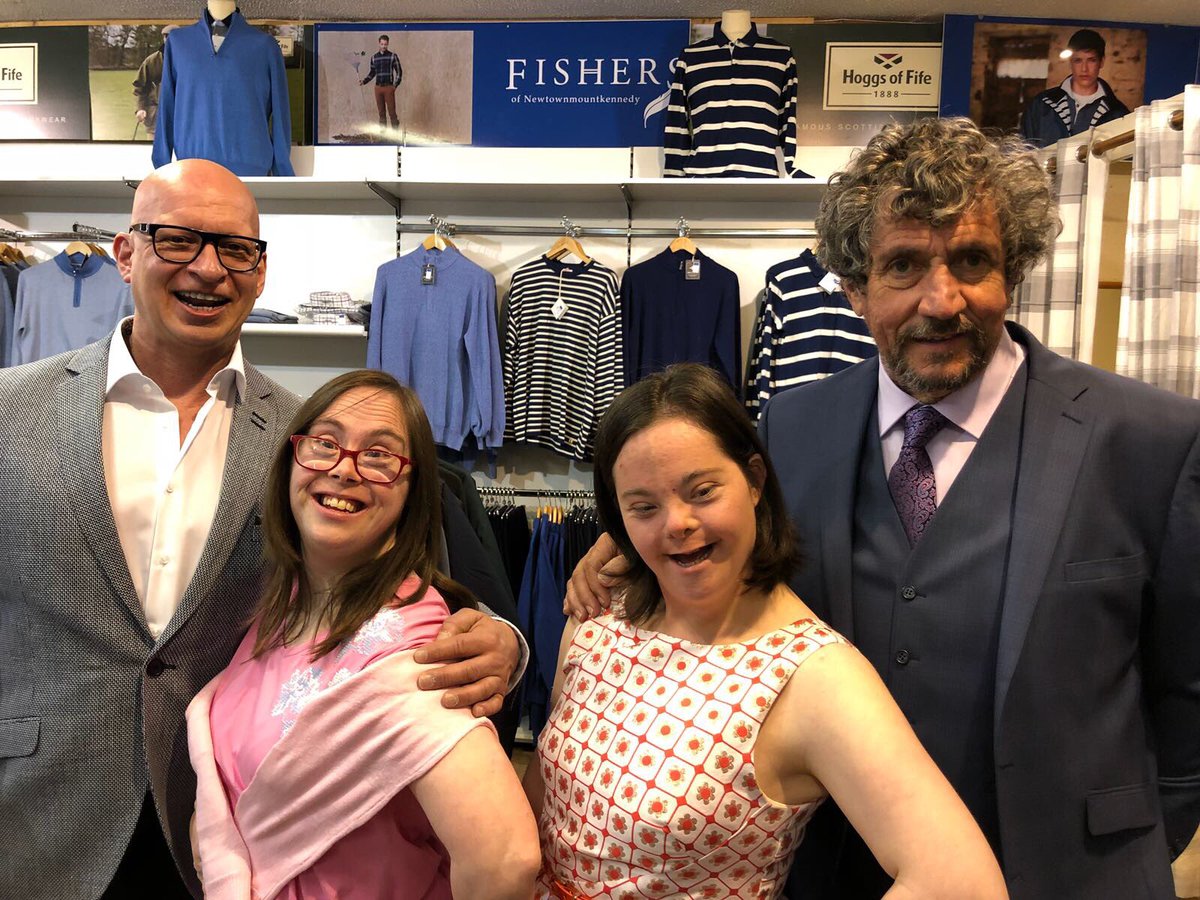 Our models <a href="/CohnGarry/">Garry Cohn</a>, Cathy, Ciara &amp; <a href="/charliebird49/">Charlie Bird</a> looking good at dress rehearsals for our Fashion Event 23 May 7pm <a href="/fishersofnmk/">Becci at Fishers</a>