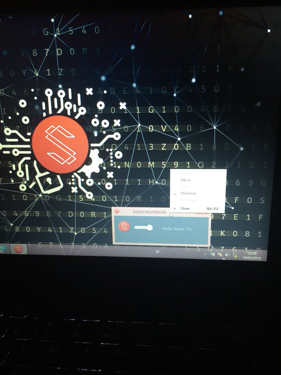 DaimanWillden's tweet image. #substratumNode running like a dream, awesome to be surfing and decentralising #substratum