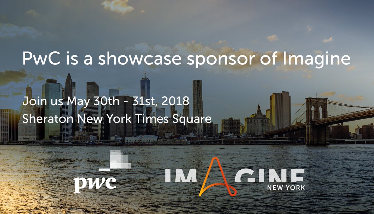 Join us and our showcase sponsor <a href="/PwC/">PwC</a> at #ImagineNewYork18! Register today. ow.ly/hEWp30jZSim