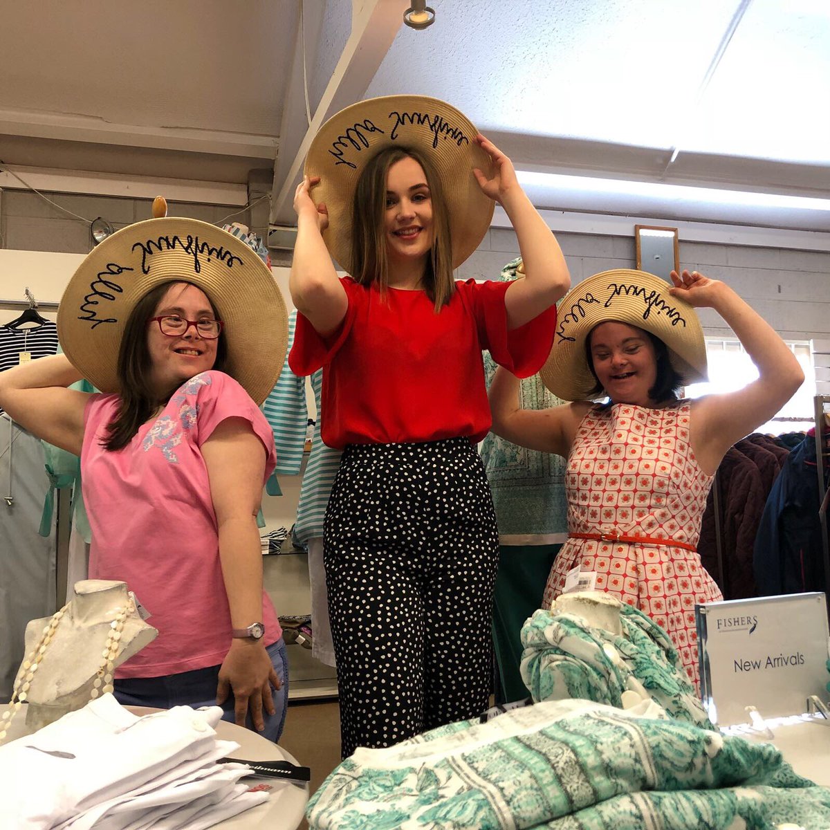 Our Fabulous Models Cathy Macken, Erika Bellamy &amp; Kiera Broe in Fishers getting ready for our Fashion Show on 23 May 7pm <a href="/fishersofnmk/">Becci at Fishers</a>