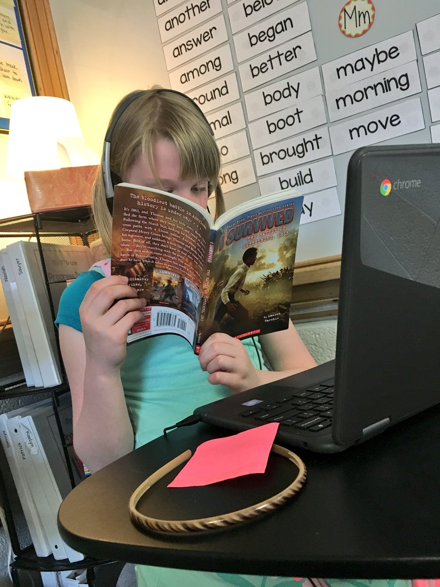 WW_3rd's tweet image. It’s official! Our class is OBSESSED with the “I Survived” historical fiction series! 🎧💻📚 Thank you @EpicKidsBooks for having them all on Read To Me so we can listen to these incredible stories! #addictedtoreading #history #fiction