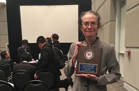 alhambrausd's tweet photo. A standing ovation 👏🏼 for beloved @MarkKeppelHigh Cynthia  Fillpot, chosen 2018 Future Business Leaders of America Adviser of the Year. 💐Principal Scanlan says “Ms. Fillpot embodies the soul + culture of @MarkKeppelHigh!” ❤️ https://t.co/V31lBJ40DO