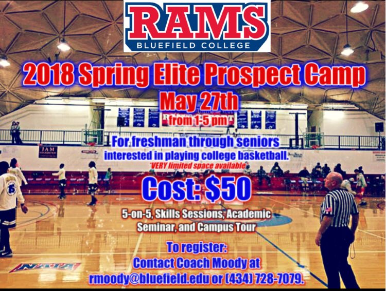 BluefieldMBB's tweet photo. Only 5 spots remain for our 2018 Spring Elite Camp! You won’t want to miss this opportunity https://t.co/dGeoSOedTz https://t.co/BShU1IDITa