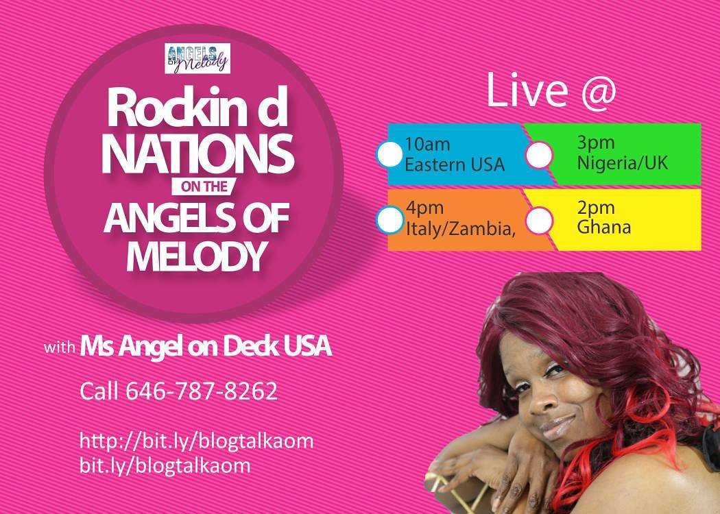 an753's tweet photo. Don't Miss Awesome Shows Every Week...#TheAngelsofMelodyShow #MsAngelOnDeck Rockin' Nations... https://t.co/GDBl1lyBOm