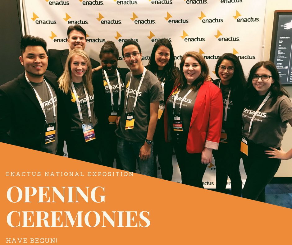 Enactus National Exposition has begun! Starting off with opening ceremonies #enactuscanada #enactusnationals