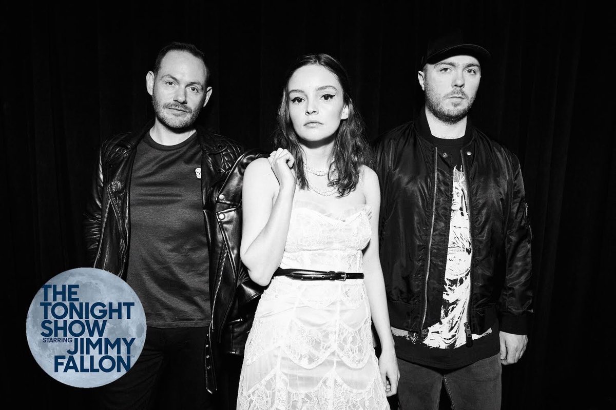 CHVRCHES's tweet photo. We're playing @FallonTonight tomorrow. Tune in at 11:35/10:35c. https://t.co/Lhnx0imd0Z