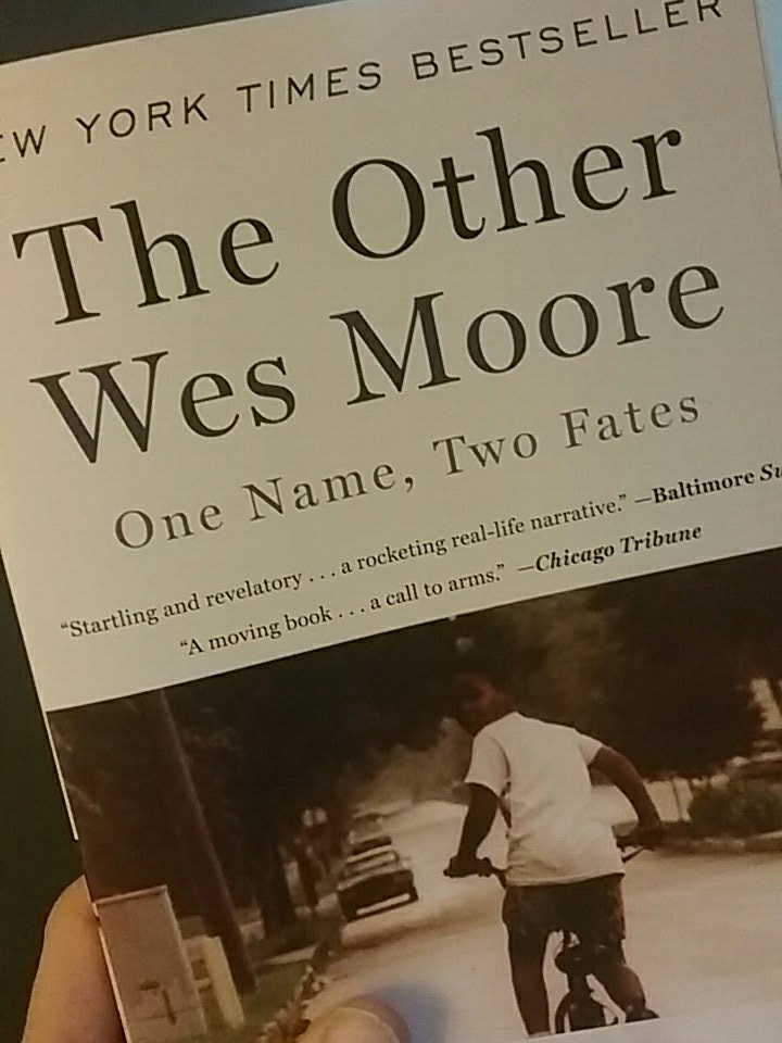 MHS_MrsG's tweet photo. "It's unsettling to know how little separates each of us from another life altogether." -  The Other Wes Moore
 #MrsGrecommends https://t.co/kxwae54qHF