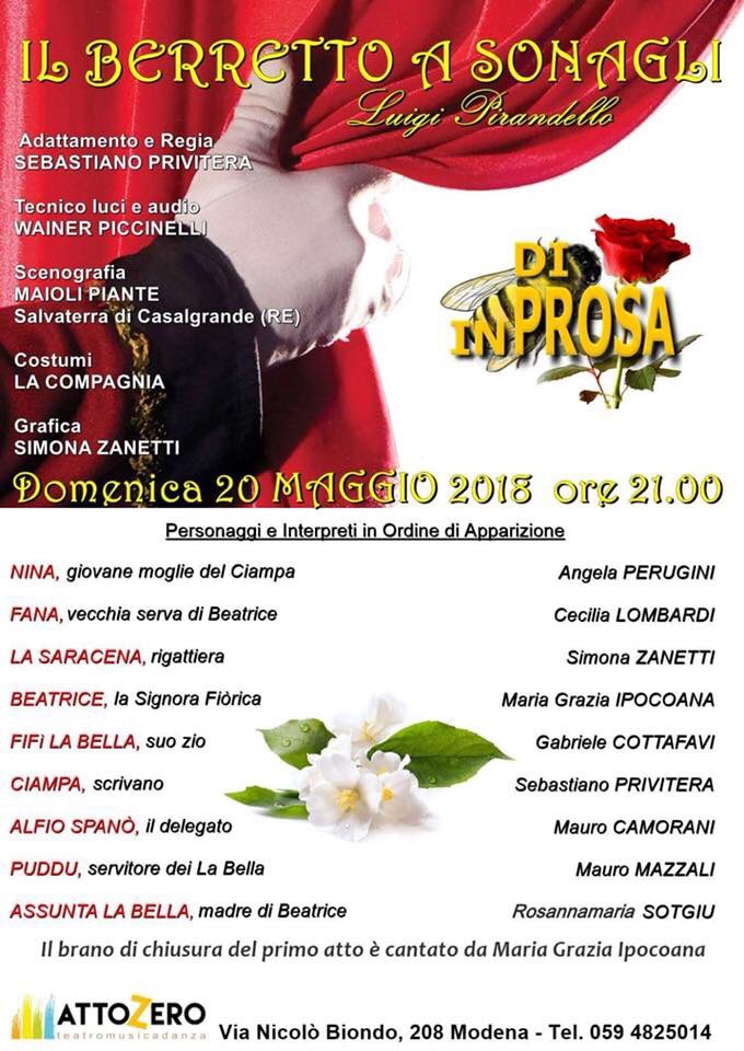 atto_zero's tweet image. #tris nel #weekend #Modena #attozero 
Venerdi 18 maggio
Sabato 19 Maggio 
Domenica 20 maggio #Teatro #improvvisazione #pirandello