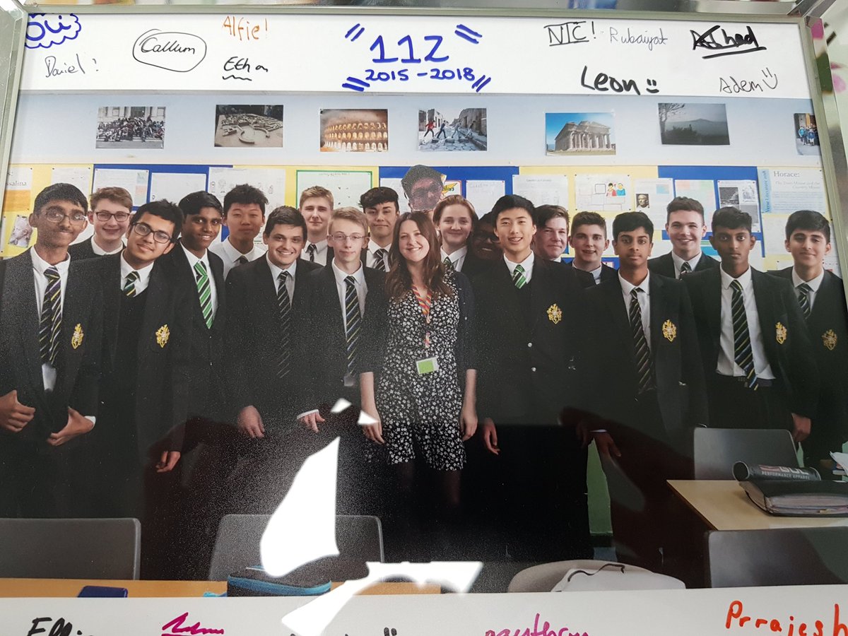 WilsonsClassics's tweet photo. valete iuvenes! 11Z you have been so wonderful to get to know and teach over the last three years. And what thoughtful, kind, young men you have become. Miss B https://t.co/1rlF44IbRt