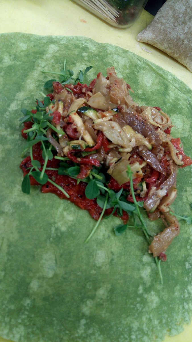 IndulgeCalgary's tweet photo. Summer in a Wrap !!!! One of our many vegetarian options at Urban Grub and Indulge Catering !!!! https://t.co/WvmUsjJbpy