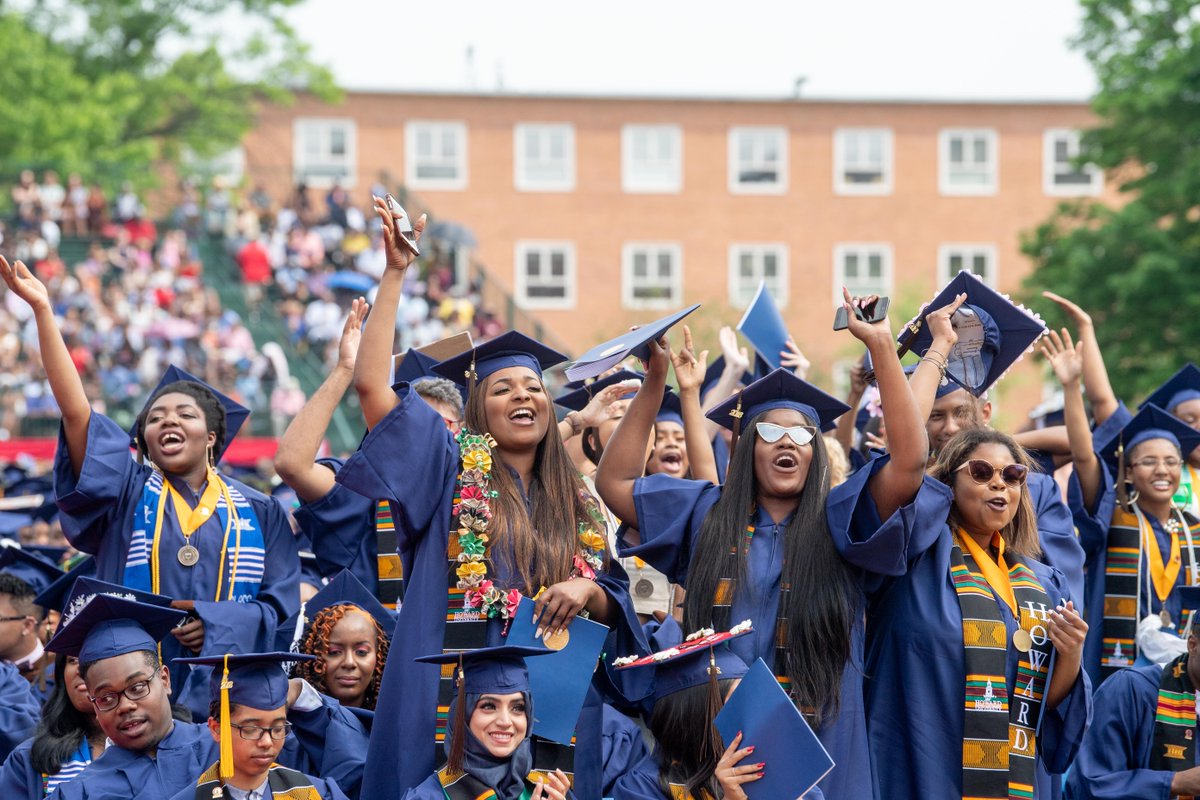 HowardU's tweet photo. DID YOU KNOW: The Howard University Class of 2018 earned 2,217 degrees total; 343 master's degree and 90 PhD's. More than 380 students received a professional degrees in law, medicine, pharmacy, or dentistry. The grads hail from 39 states, 32 countries, &amp; 117 hail from DC!💙❤️ https://t.co/eQcrDl3D5p