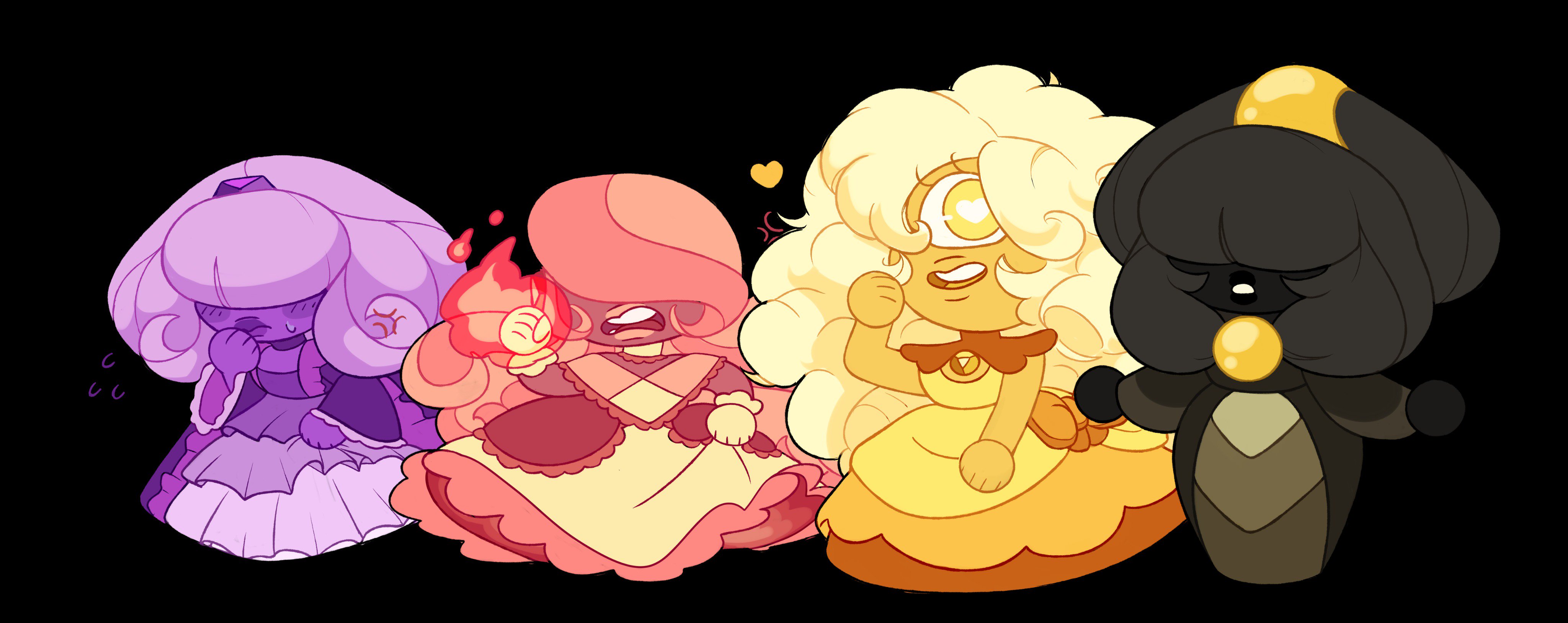 WiltedSunflower on X some of my sapphires purple sapphire padparadscha black star sapphire and yellow sapphire. im also trying out a new watermark su stevenuniverse fangem gemsona https t 0zuAGYWcA...