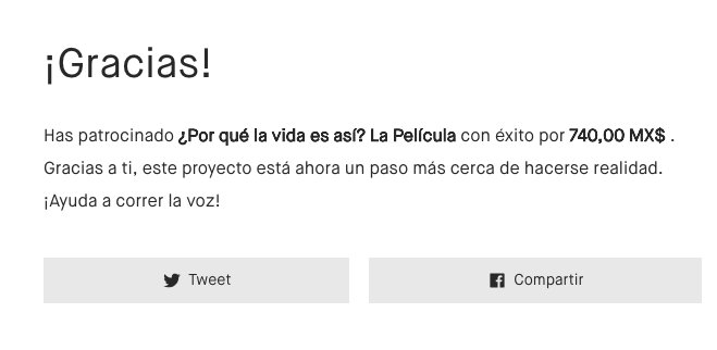 ralts00's tweet photo. ¡Ayudando con lo que se puede! ¿Por qué la vida es así? La primera Película de Convoy en Kickstarter https://t.co/x0cojUR46T #QuePasoOlallo @convoynetwork #ConvoyFilms @Olallo_Rubio #porqueLaVidaEsAsi @PolloRock1 https://t.co/LYVKJcB5D9