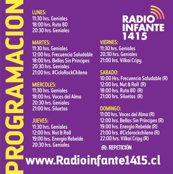 Al Sur del Rock , #CicloRockChileno #RadioRockatto tweet media